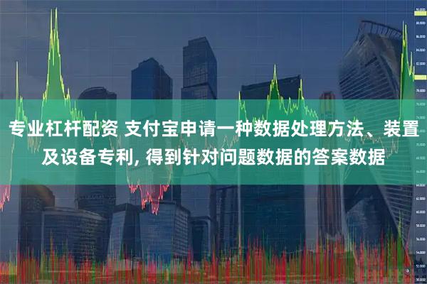 专业杠杆配资 支付宝申请一种数据处理方法、装置及设备专利, 得到针对问题数据的答案数据